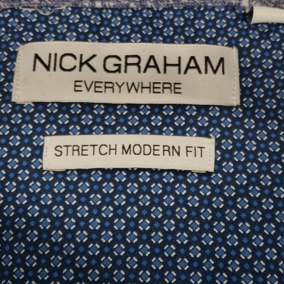 NWT Nick Graham everywhere cotton stretch shirt - Picture 4 of 6